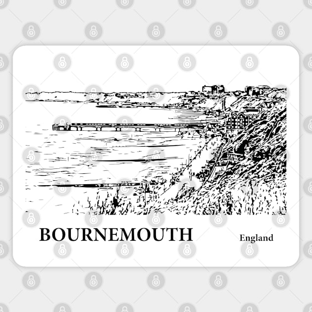 Bournemouth England Magnet by Lakeric
